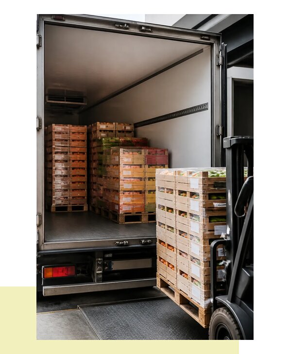 Перевозка сельхозпродукции на паллетах с доставкой в Феодосию